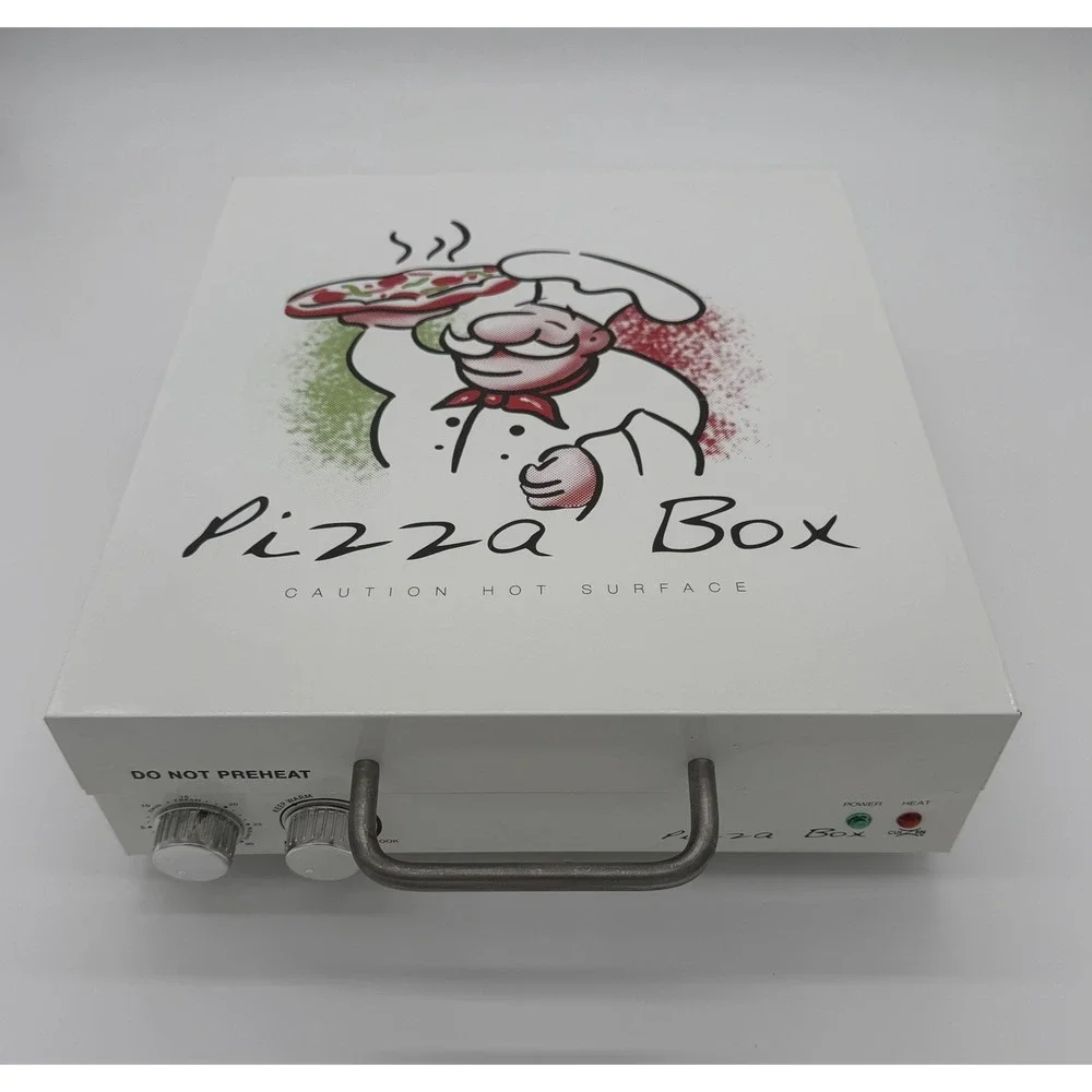 Cuizen Pizza Box Countertop Pizza Oven 12 inch Rotating Pan PIZ-4012 Clean Works
